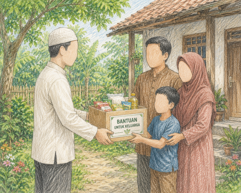 Penyerahan paket bantuan